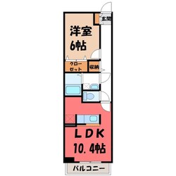 江曽島駅 徒歩15分 1階の物件間取画像